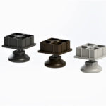 Ensamble de nivelador 1.7" y tapón cuadrado 2"  con tuerca